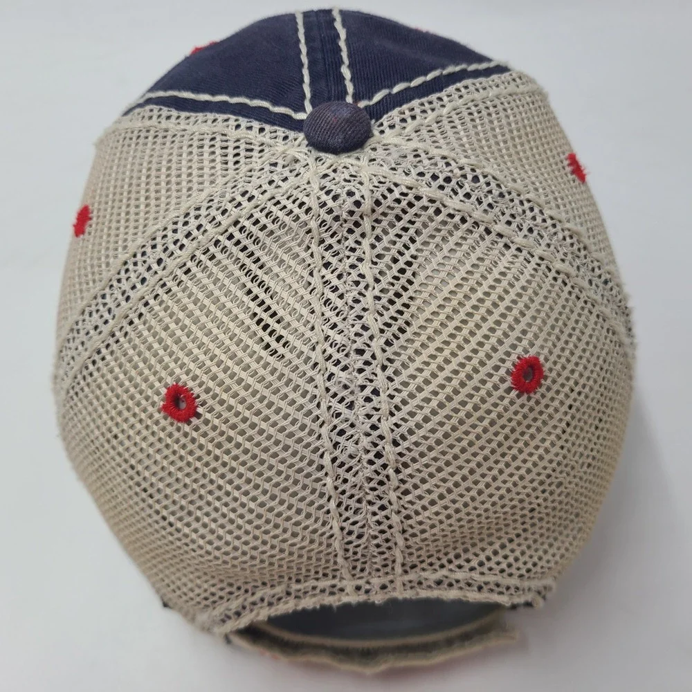 Breckenridge Hat Adjustable Trucker Mesh Blue Beige Red Colorado Breck Ski Men